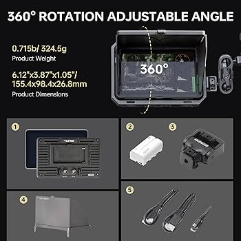 Amazon.com : VILTROX DC-X3 Touchscreen Camera Field Monitor